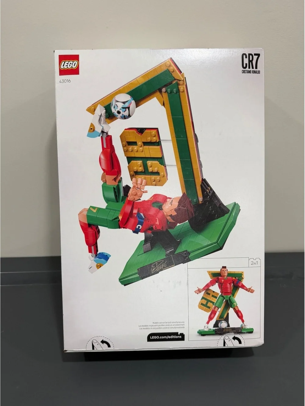LEGO 43016 Cristiano Ronaldo CR7 Soccer Legend New Sealed FIFA World Cup 2026